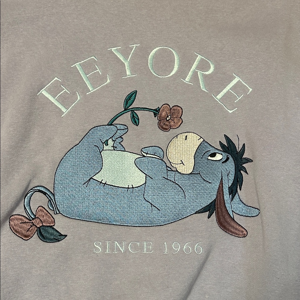Box Lunch Disney Eeyore Lavender and Violet Crewneck Sweater - Picture 2 of 4